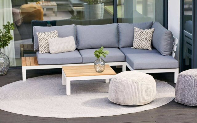 Sofa ogrodowa 3-osobowa z technorattanu